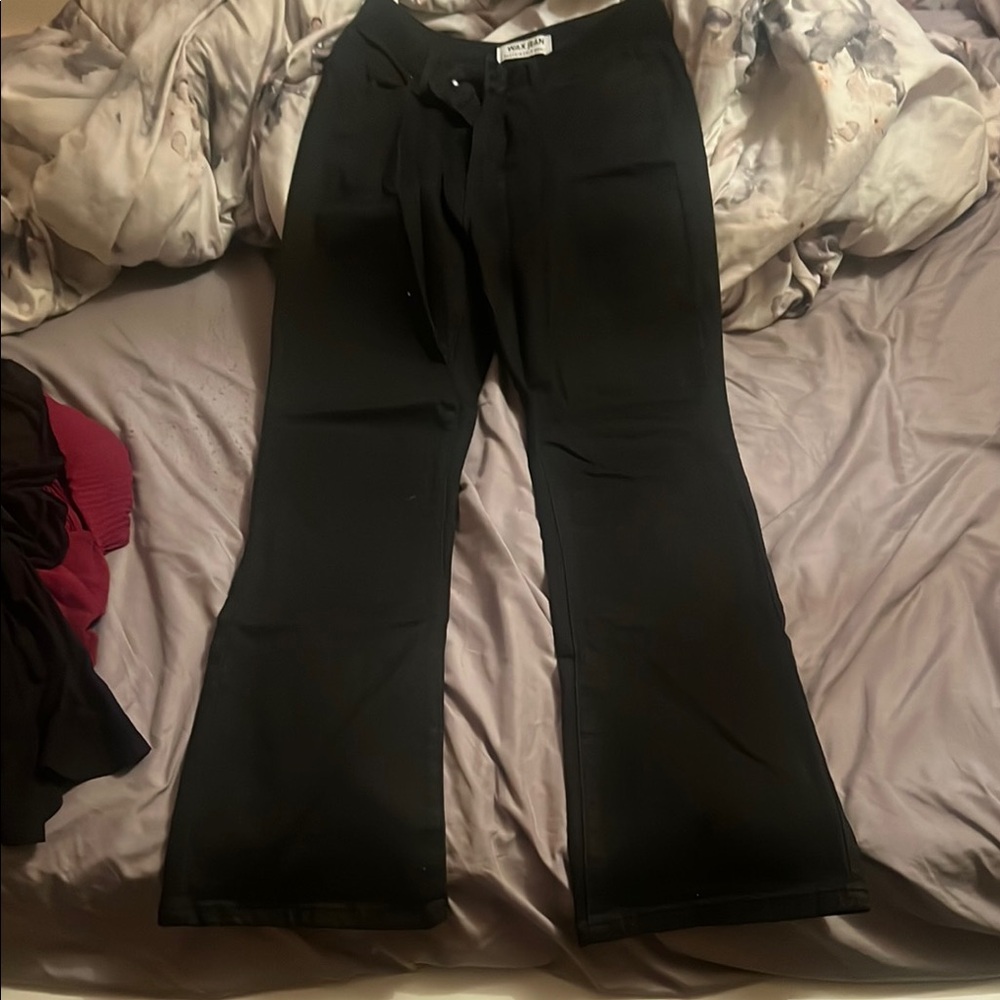 Black Wide-Leg jeans pants